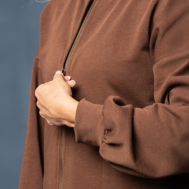 Giacca con Zip in felpa
