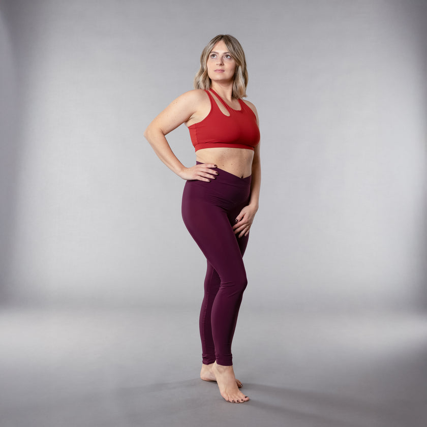 Leggings Smile con Cintura Incrociata a V