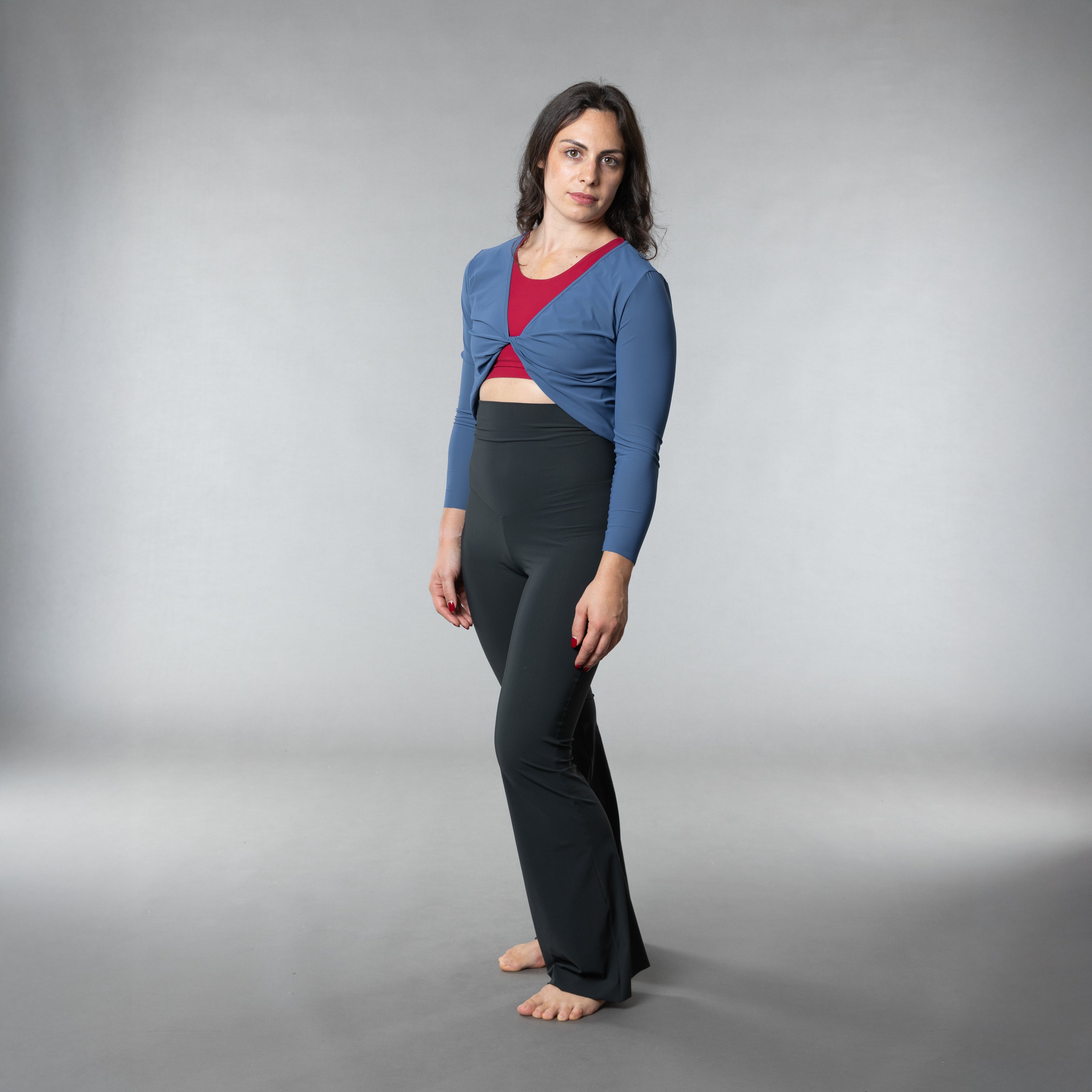 Pantalone Sunny a zampa e vita alta