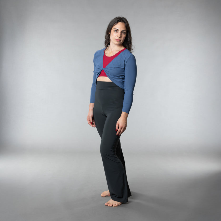 Pantalone Sunny a zampa e vita alta