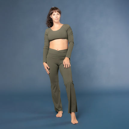 Pantalone Pegaso con cintura arricciata