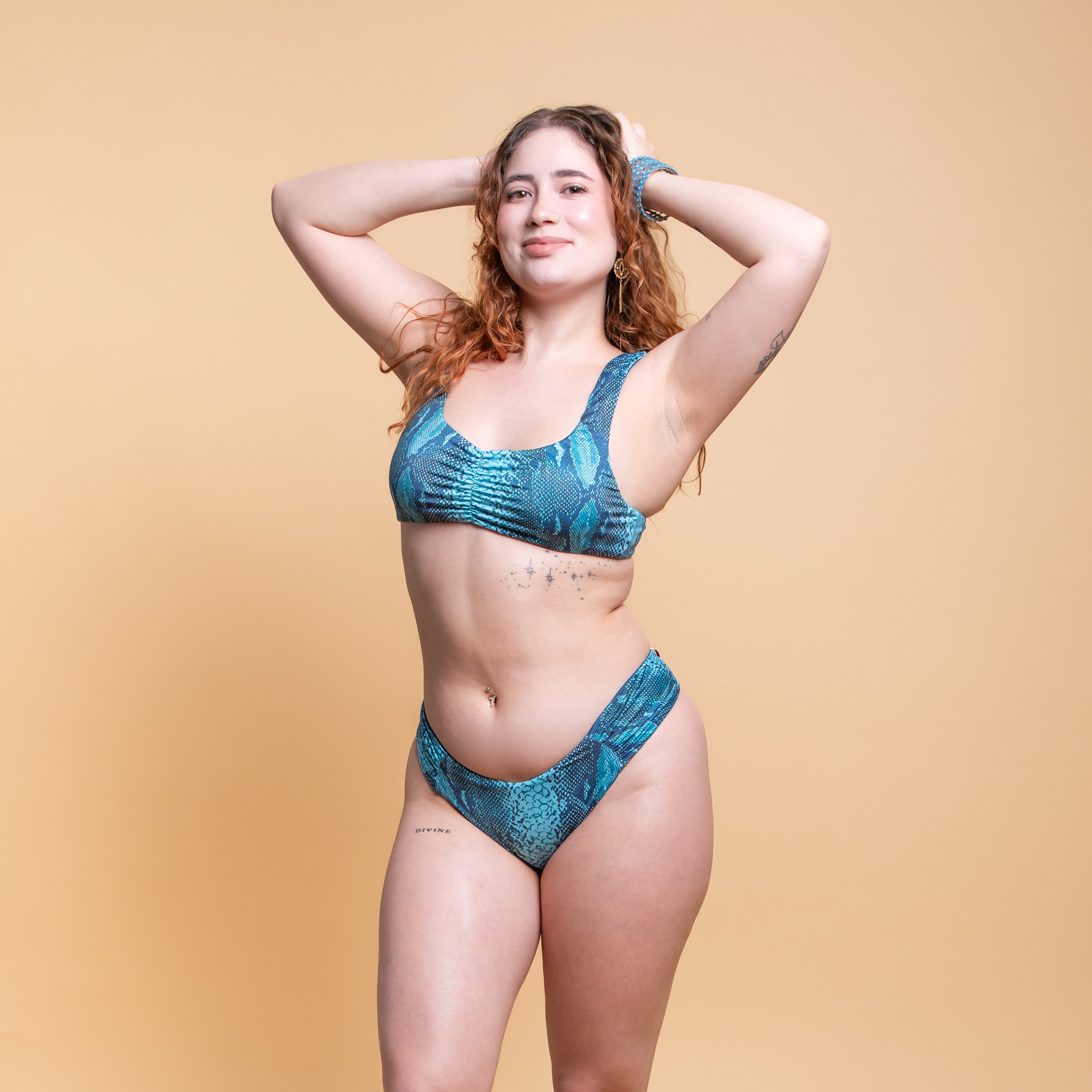Slip bikini a Conchiglia Fantasia