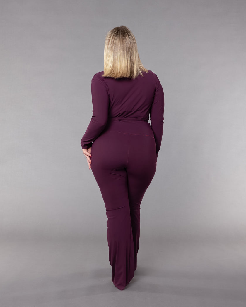 Pantalone Sunny a zampa e vita alta