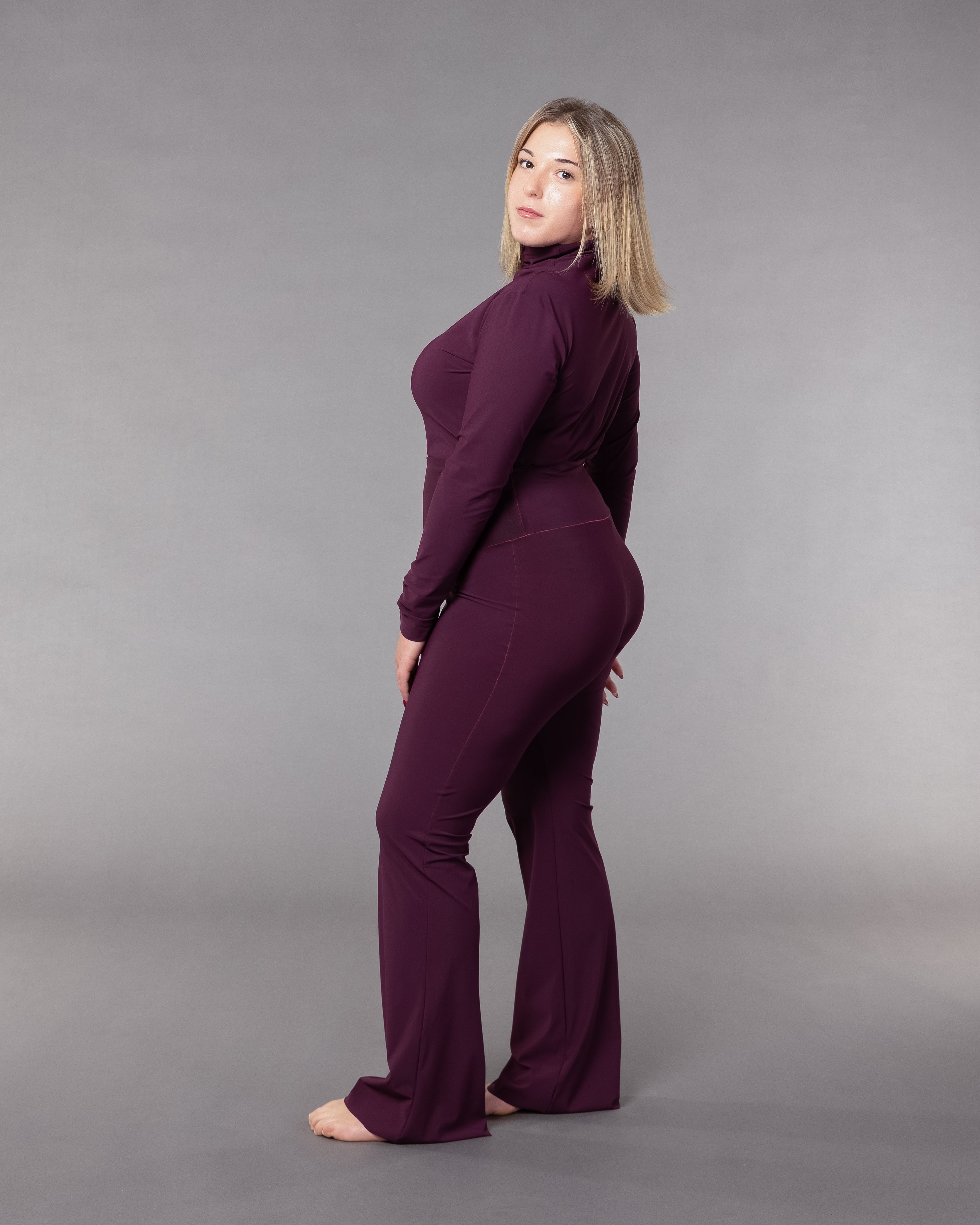 Pantalone Sunny a zampa e vita alta