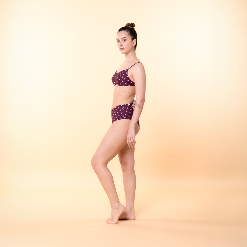 Slip Bikini Vita Alta a V