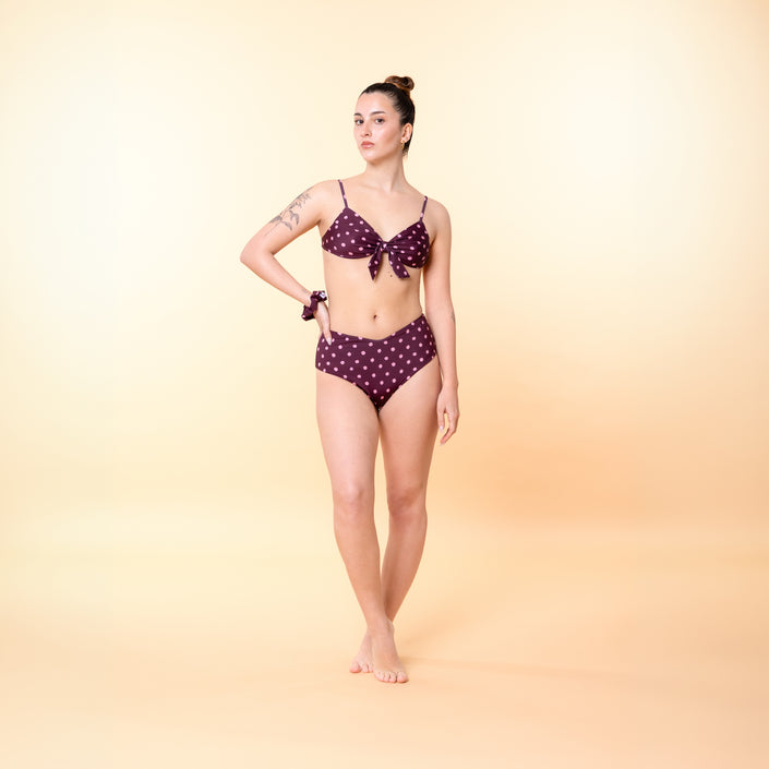 Slip Bikini Vita Alta a V