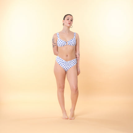 Slip Bikini Vita Midi con Arriccio