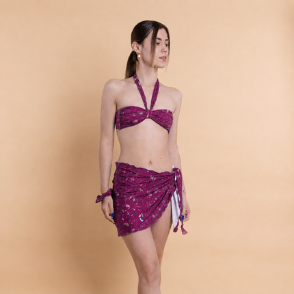 Bikini Flora + Slip a Ventaglio
