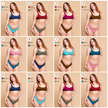 Slip bikini a Conchiglia Tinta unita