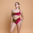 Slip bikini Vita alta con arriccio Fantasia