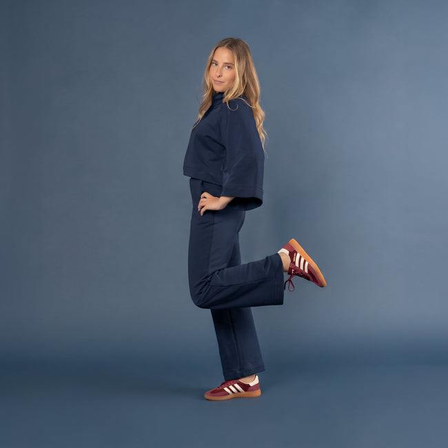 Felpa Kimono con collo a cratere