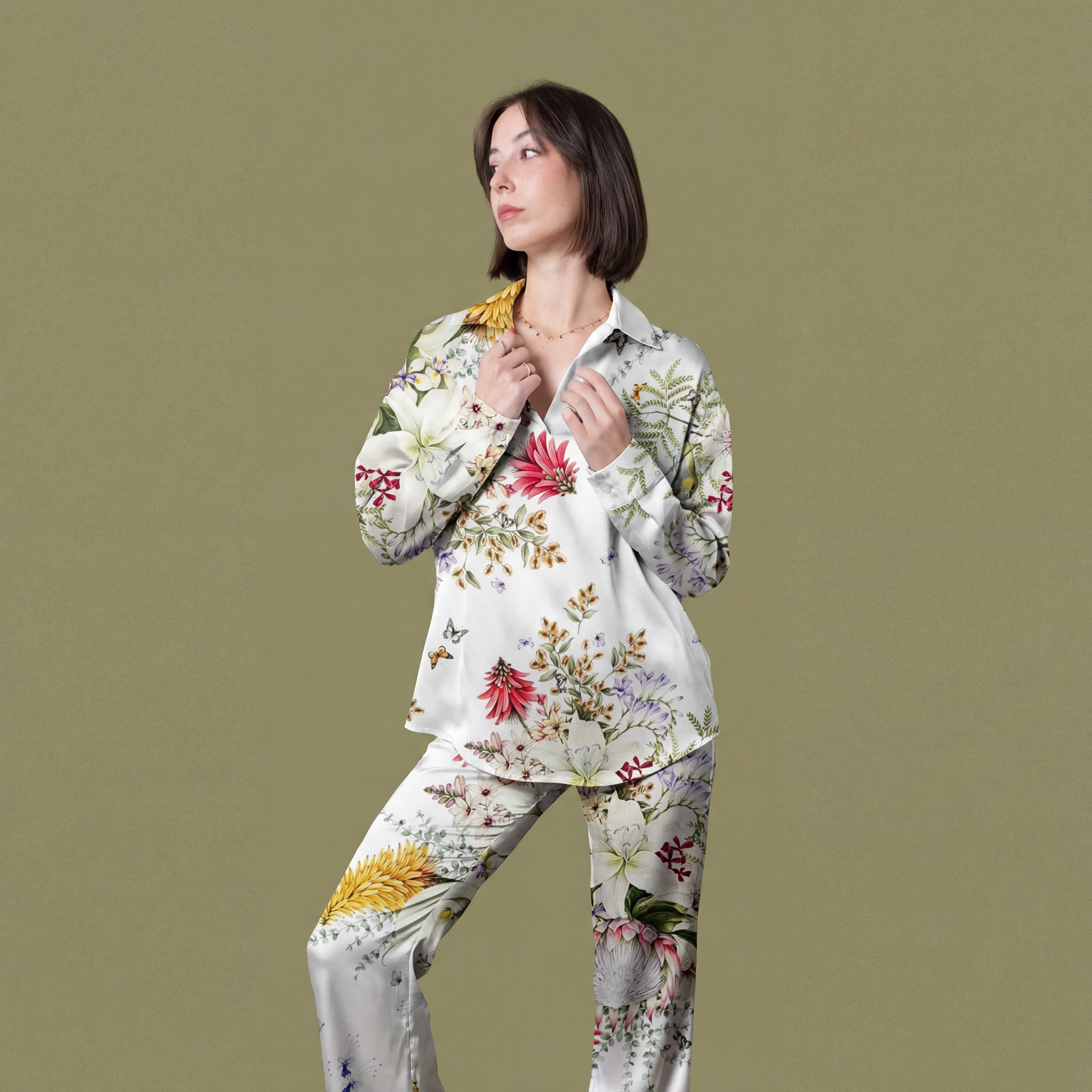 Polo Manica Lunga in Pura Seta