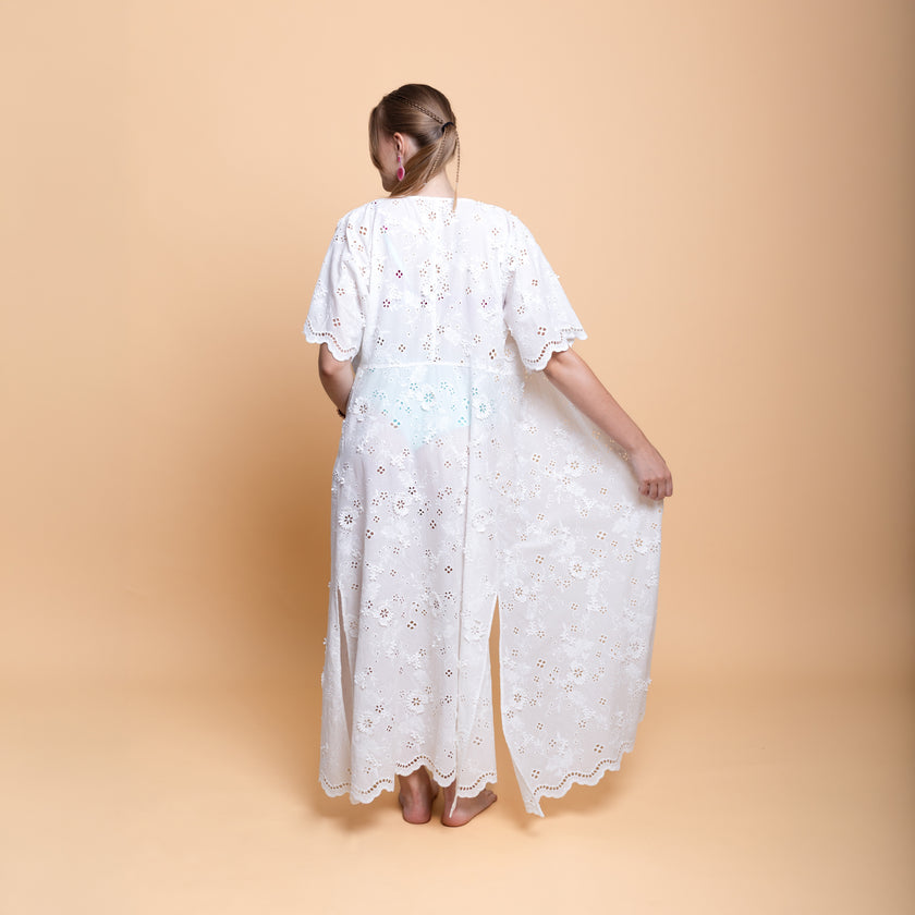 Abito Kimono in Pizzo san gallo