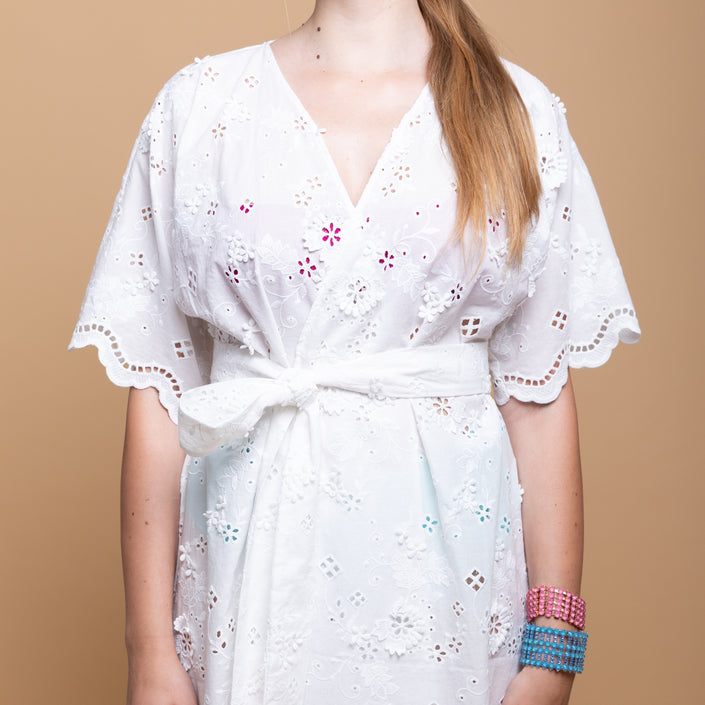 Abito Kimono in Pizzo san gallo