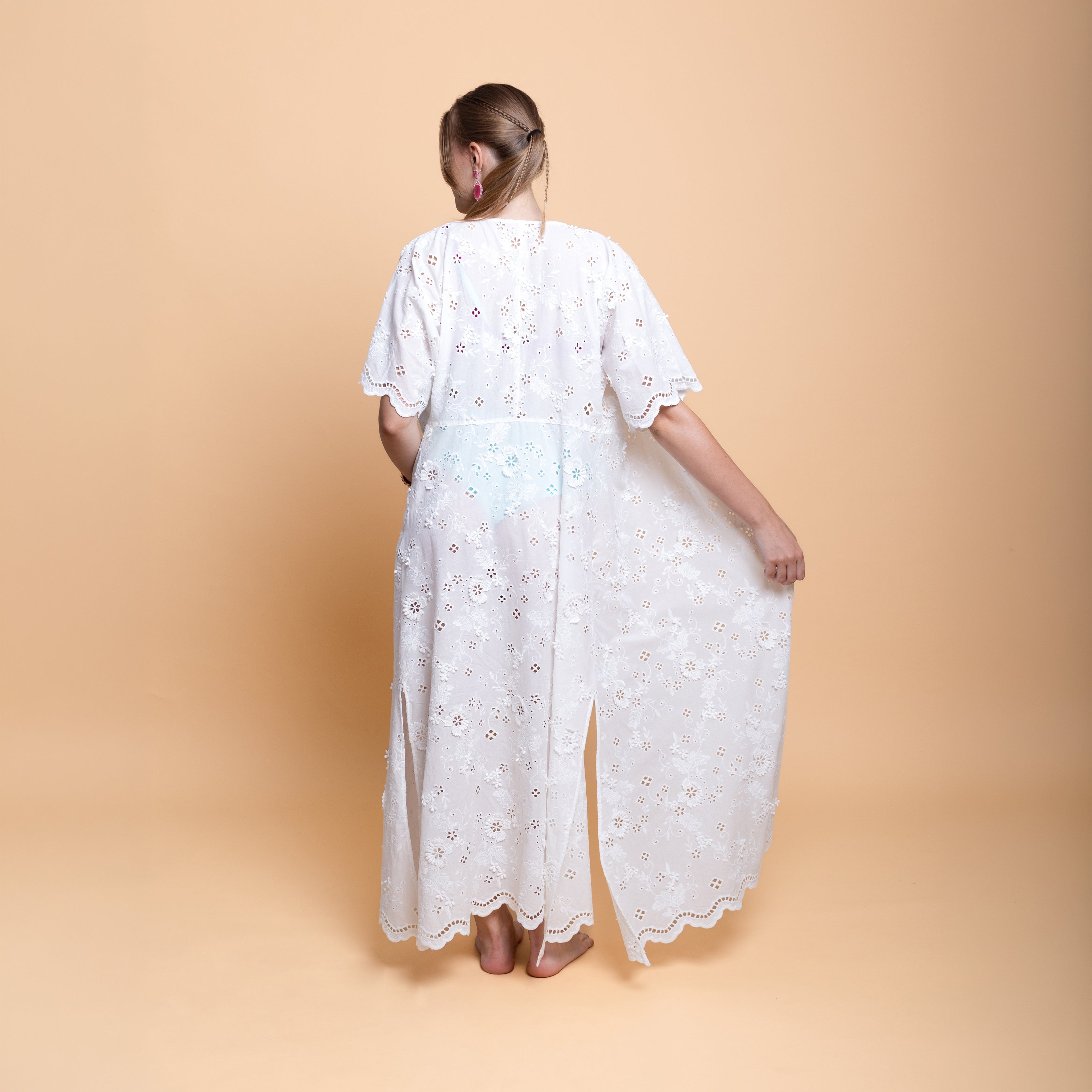 Abito Kimono in Pizzo san gallo
