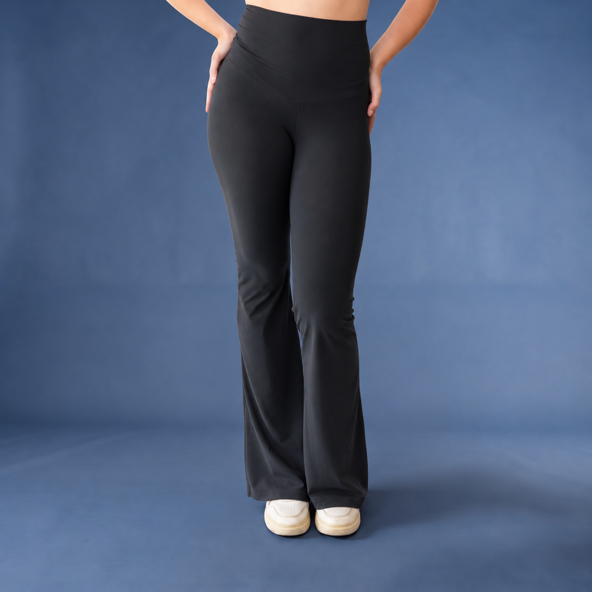 Pantalone Astra a zampa e vita alta