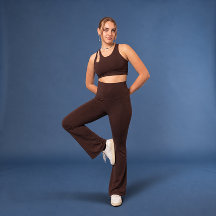 Pantalone Astra a zampa e vita alta