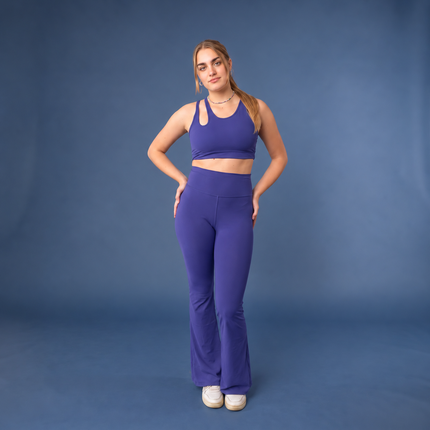 Pantalone Astra a zampa e vita alta