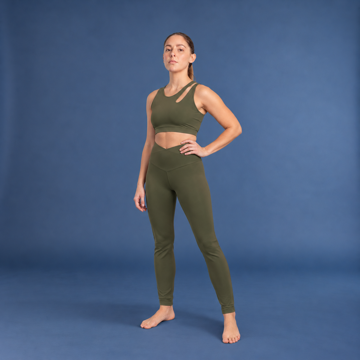 Leggings Lyra con Cintura Incrociata a V
