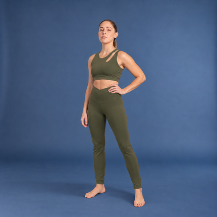 Leggings Lyra con Cintura Incrociata a V