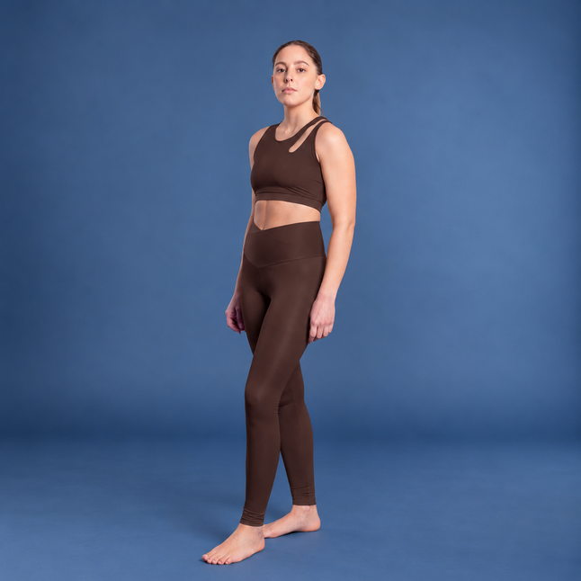 Leggings Lyra con Cintura Incrociata a V