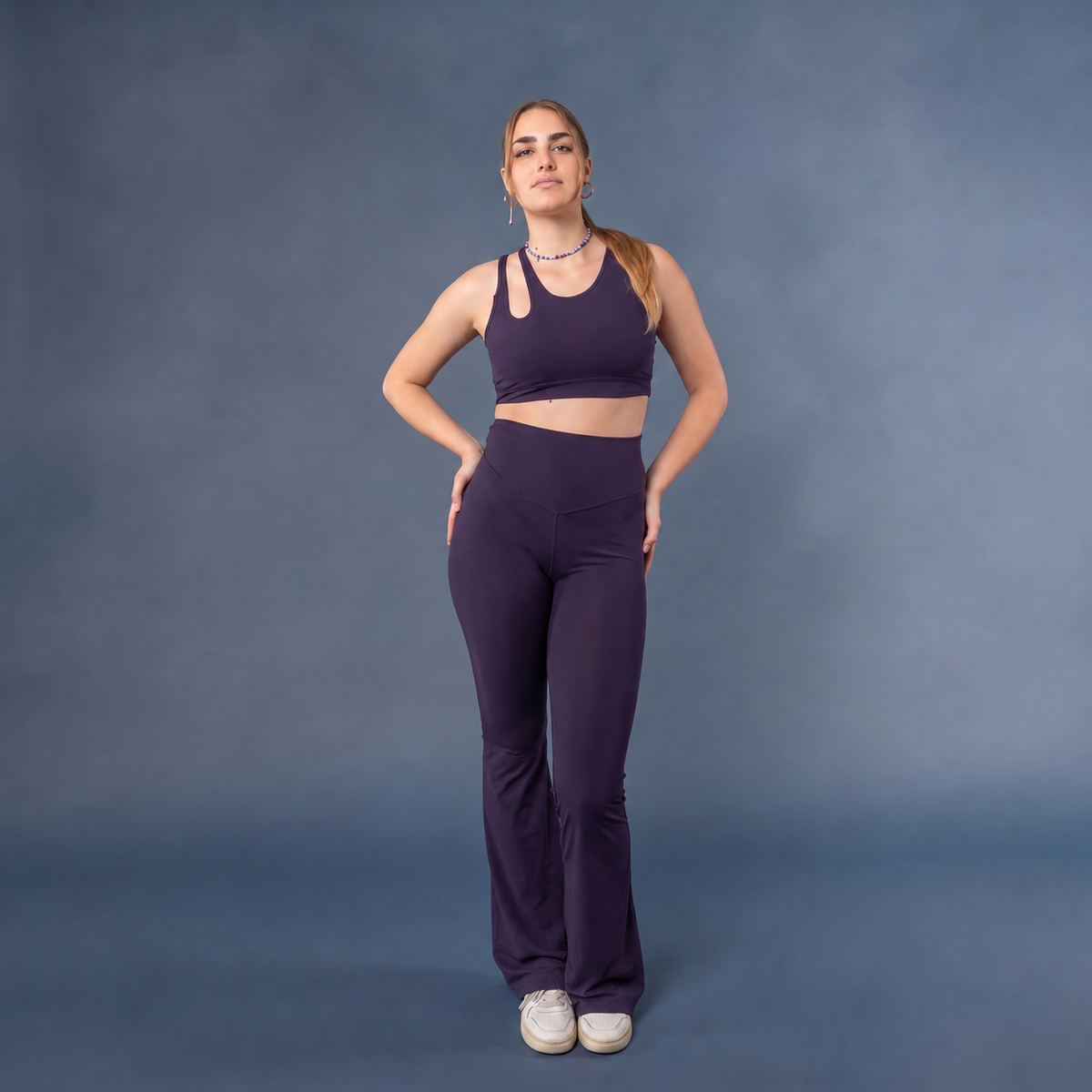 Pantalone Astra a zampa e vita alta