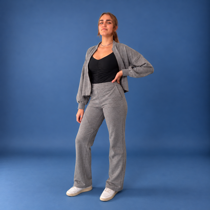Giacca con Zip in felpa