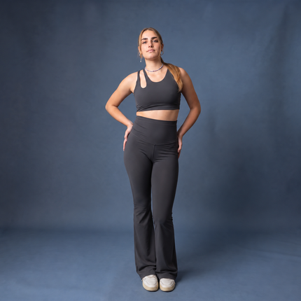 Pantalone Astra a zampa e vita alta