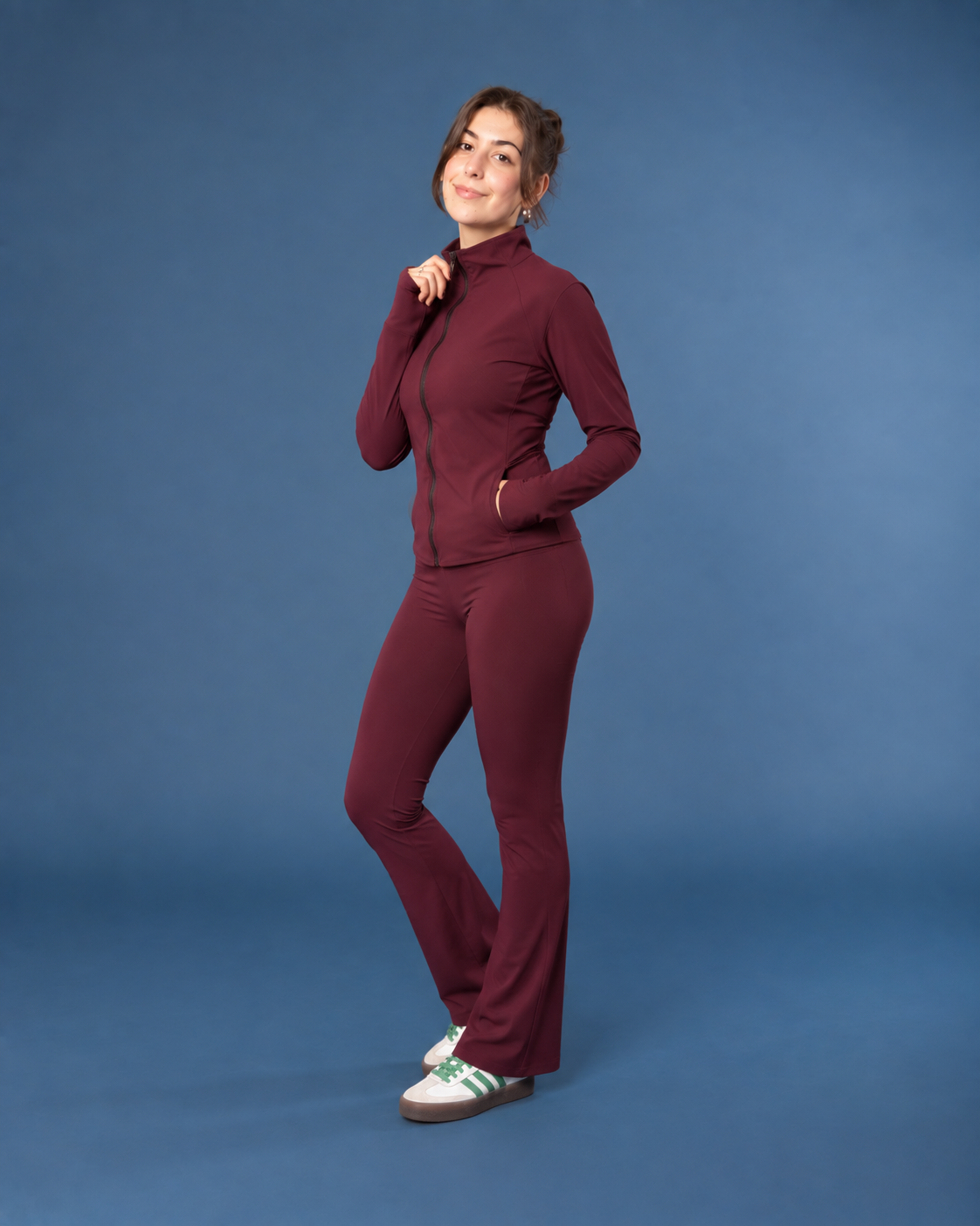 Pantalone Astra a zampa e vita alta