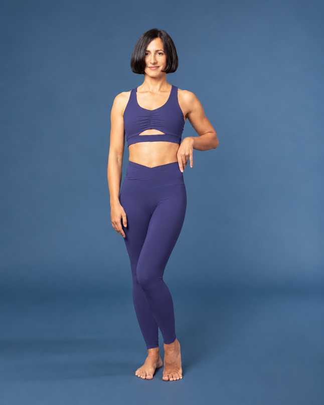 Leggings Lyra con Cintura Incrociata a V