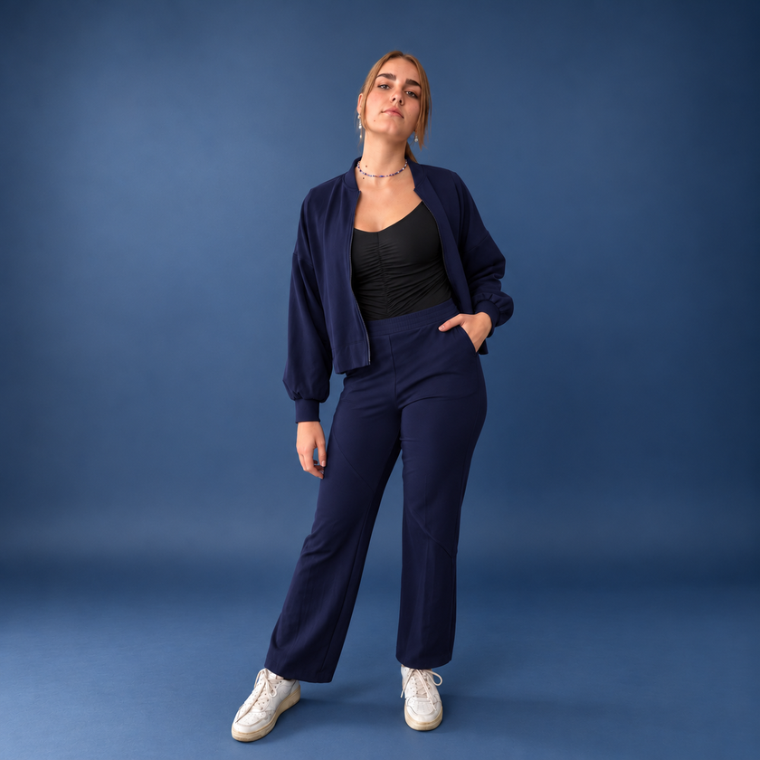 Giacca con Zip in felpa